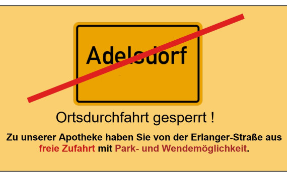 Ortsdurchfahrt Sperrung